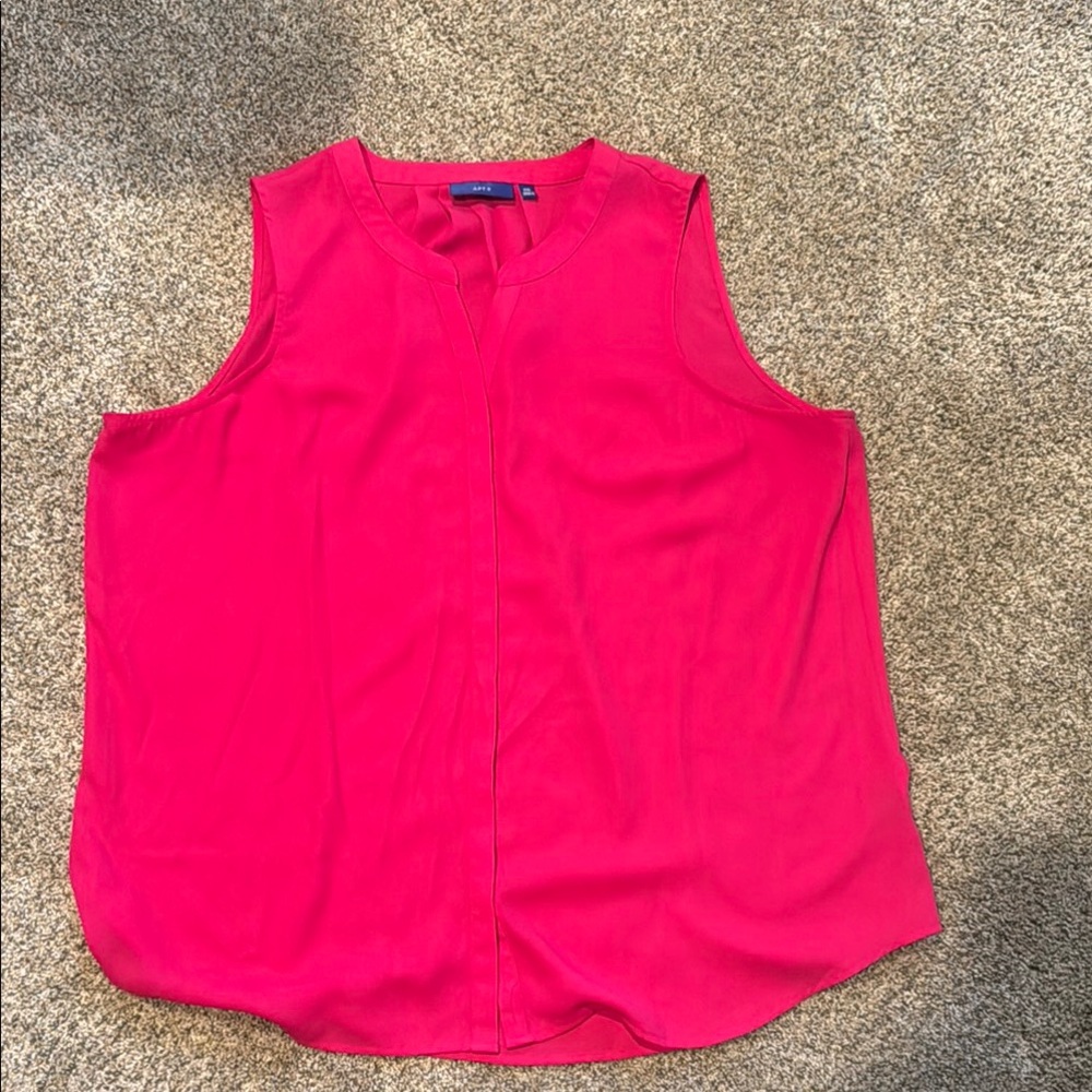 Apt. 9 Pink Sleeveless Blouse Size XXL